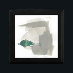 Earthy Gestures - Grey and Green Gift Box<br><div class="desc">Earthy Gestures II by Jennifer Goldberger. Earthy green and grey tones come together to create a simple but serene design.</div>