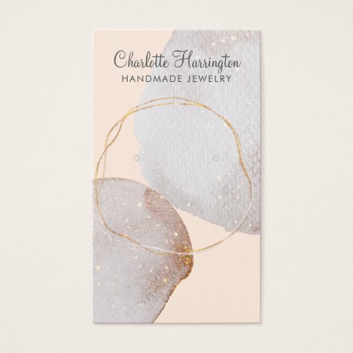 Earthy Glitter Abstract Earring Display Card