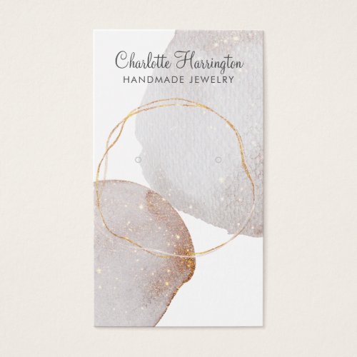 Earthy Glitter Abstract Earring Display Card