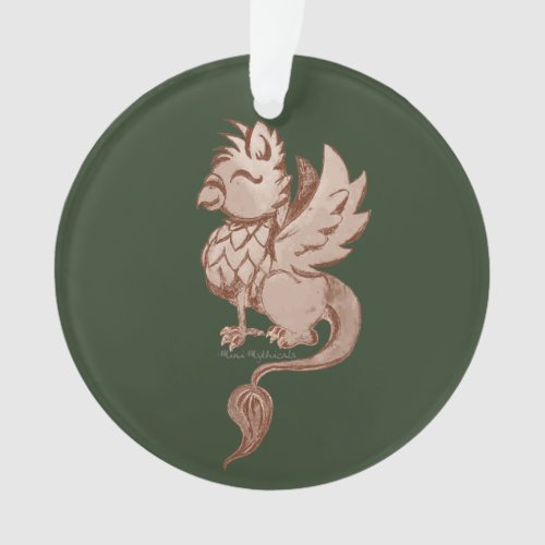 Earthy Griffin Ornament