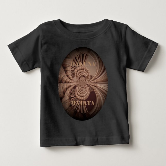 Earthy Hakuna Matata Art Print Baby T-Shirt (Front)