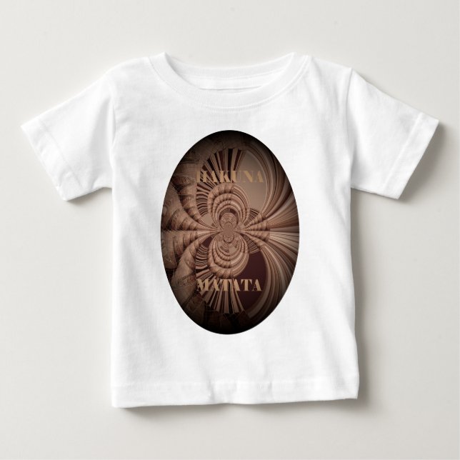 Earthy Hakuna Matata Art Print Baby T-Shirt (Front)