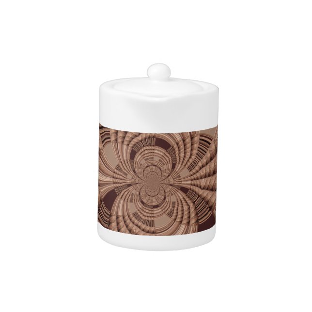 Earthy Hakuna Matata Art Print Teapot (Front)