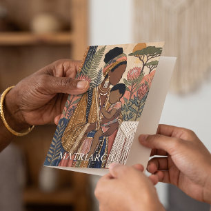 Earthy Heritage Matriarch Mother's Day Greeting Card