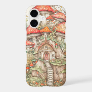 Earthy Majestic Forest Mushrooms Art iPhone 17 Case