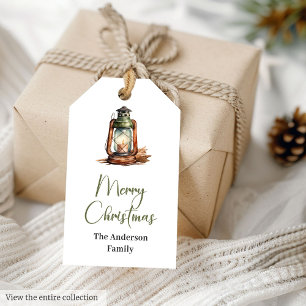 Earthy Minimalist Neutral Christmas Gift Tag Set
