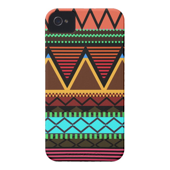 Earthy Neon Modern Tribal Case Mate iPhone 4 Cases