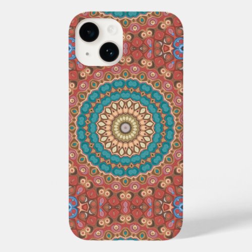 Earthy Neutrals Mandala Kaleidoscope Medallion  Case_Mate iPhone 14 Case