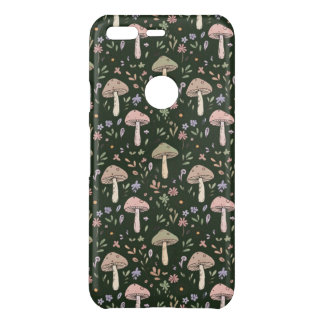 Earthy Olive Green Fungi Seamless Pattern Uncommon Google Pixel Case