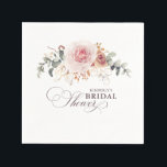 Earthy Shade Flowers Elegant Boho Any Party Napkins<br><div class="desc">Earthy pink floral napkins</div>