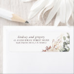 Earthy Shades Floral Elegant Label<br><div class="desc">Earthy tone flowers address labels</div>