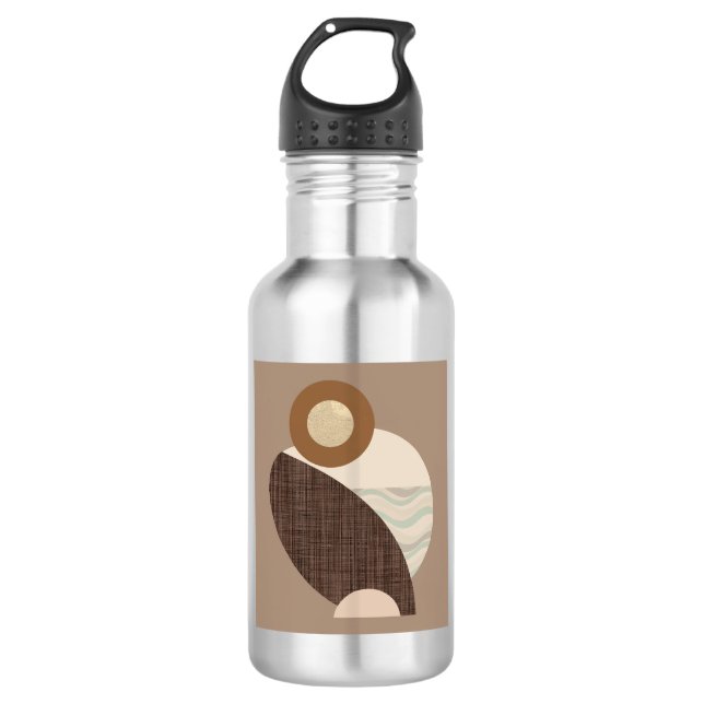 Earthy Shapes Stainless Steel Water Bottle (Front)