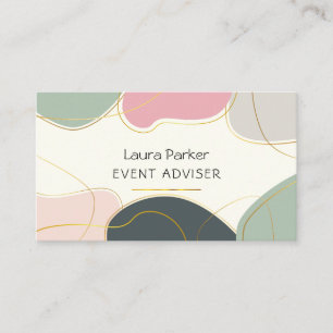 Earthy Simple Modern Abstract Minimal Business Card