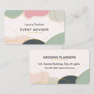 Earthy Simple Modern Abstract Minimal Business Card