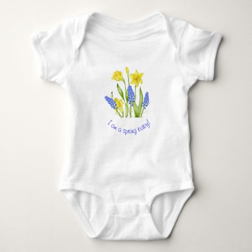 Earthy Spring on a Baby Jersey Bodysuit MD
