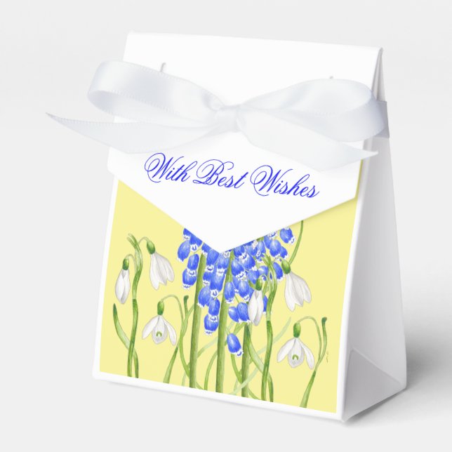 Earthy Spring on a Ribbon Favor Box (M,S) (Front Side)