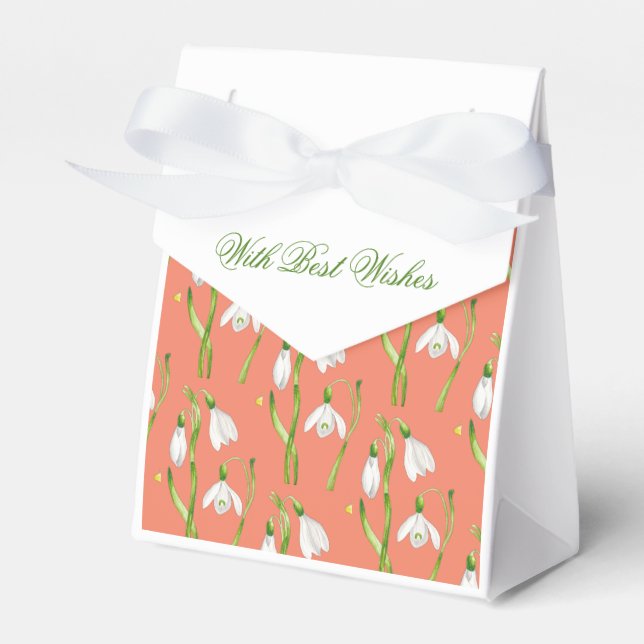 Earthy Spring on a Ribbon Favor Box (S) (Front Side)