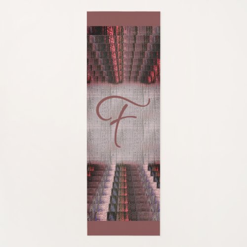 Earthy Suede Pink Red Faded Woven Canvas Yoga Mat