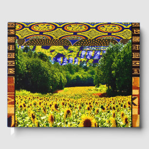 Earthy Sunflower Guest Book