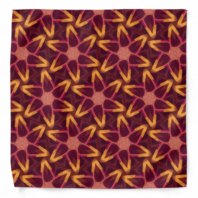 Earthy Sunshine Pattern Bandana (Front)