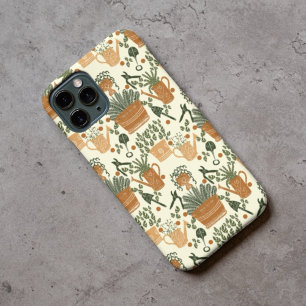 Earthy Terracotta & Green Plant: Garden Lover's iPhone 13 Case