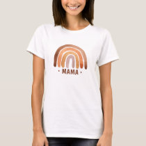 Earthy Tone Watercolor Boho Mama  T-Shirt