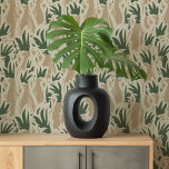 Earthy Toned Pop Art Cockatoos Wallpaper<br><div class="desc">Introduce a touch of modern elegance to your interiors with the "Earthy Toned Pop Art Cockatoos" wallpaper. This distinctive design features a repetitive pattern of cockatoos with striking crests, depicted in a contemporary pop art style. The color palette of earthy greens, soft beiges, and warm taupes creates a soothing and...</div>