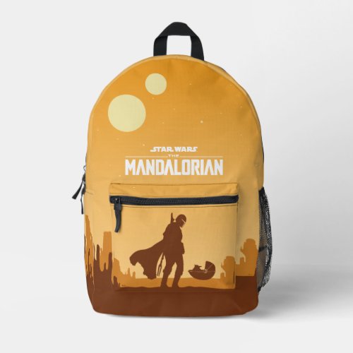 Earthy Tones Mandalorian Desert Printed Backpack