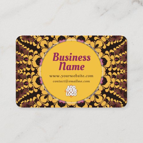 Earthy Tribal Batik Mandala Vibe Business Card