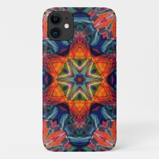 Earthy Warm Energy Kaleidoscope Gradient Case-Mate iPhone Case (Back)