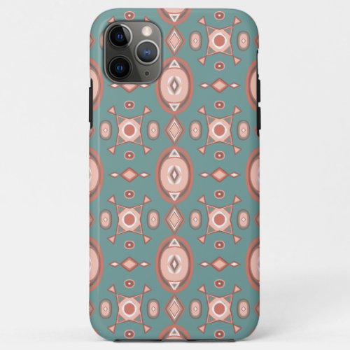 Earthy Warm Geometric Pattern iPhone 11 Pro Max Case