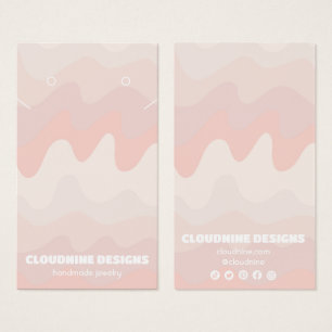 Earthy Waves Earring Necklace Jewelry Display Card