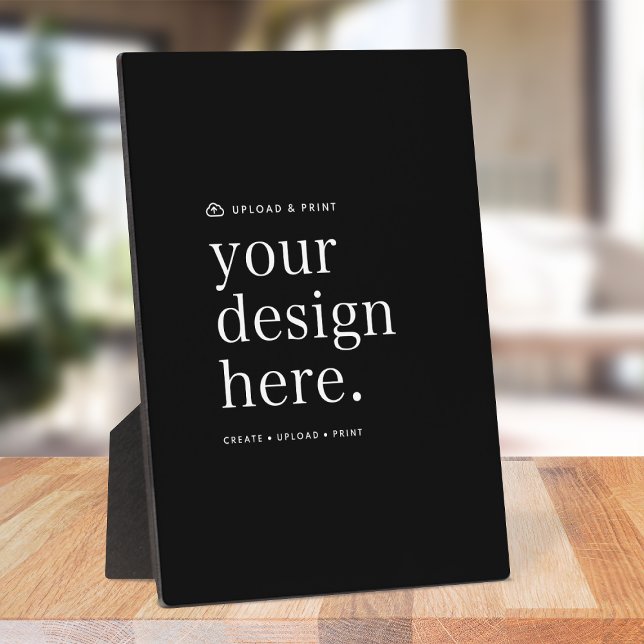 Easel Sign | Design Upload 5x7 Tabletop Plaque (Your own signage creation, simply upload your photo or design artwork from Photoshop, Canva & more!)