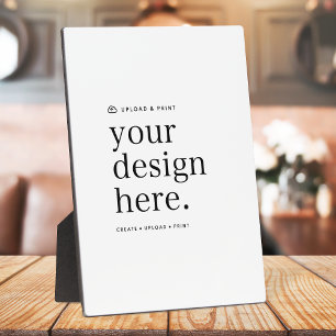 Easel Sign Your Design Upload 5" x 7" Plaque