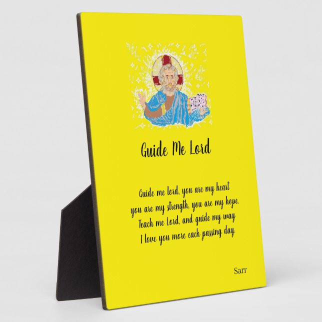  Easel With Canvas  :  A Lord's Prayer Plaque (Side)