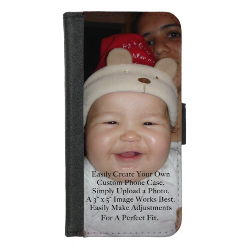 Easily Add Your Photo For a Personalized Custom iPhone 87 Wallet Case