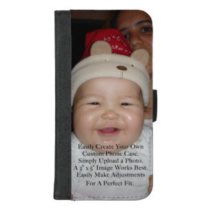 Easily Add Your Photo For a Personalized Custom iPhone 8/7 Plus Wallet Case