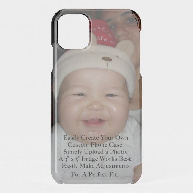 Easily Add Your Photo For a Personalized Custom Un Uncommon iPhone Case (Back)