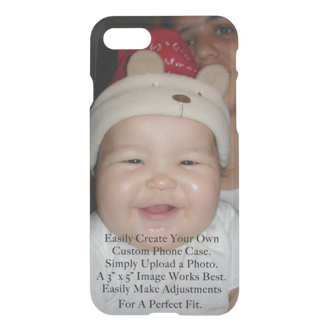 Easily Add Your Photo For a Personalized Custom Uncommon iPhone Case (Back)