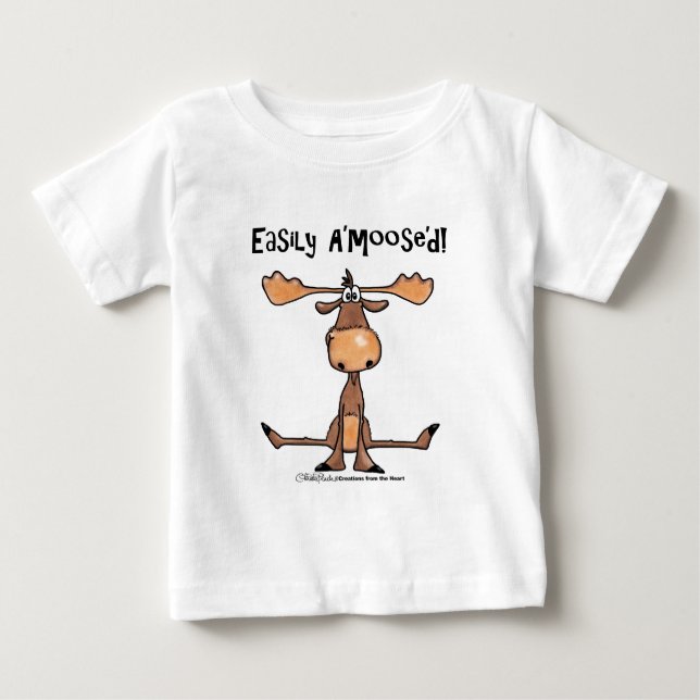 Easily A'Moose"d Baby T-Shirt (Front)