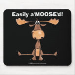 Easily A&#39;moose&quot;d Mouse Pad at Zazzle