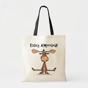 Easily A'moose'd Tote Bag by creationhrt at Zazzle