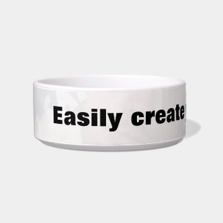 Easily create pet bowl. Remove the big text! Bowl