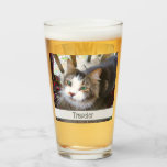 Easily Create Your Own Add 2 Photos Custom Glass at Zazzle