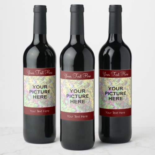 Easily Create Your Own Add Photo Art Custom Wine Label