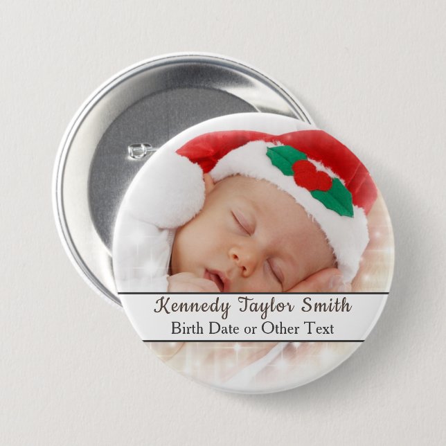 Easily Create Your Own Add Photo Art Logo Custom Button (Front & Back)