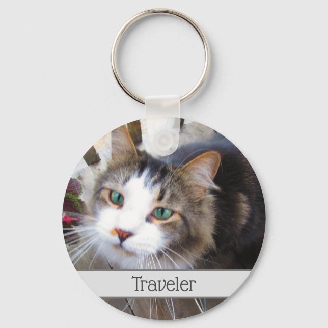 Easily Create Your Own Add Photo Custom Keychain (Front)