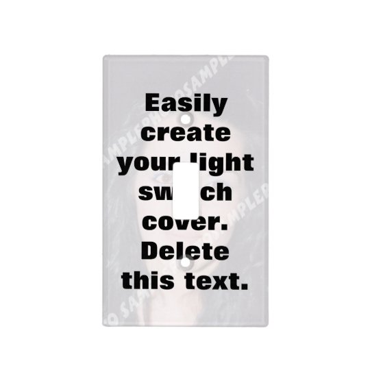 Easily create your own custom light switch cover