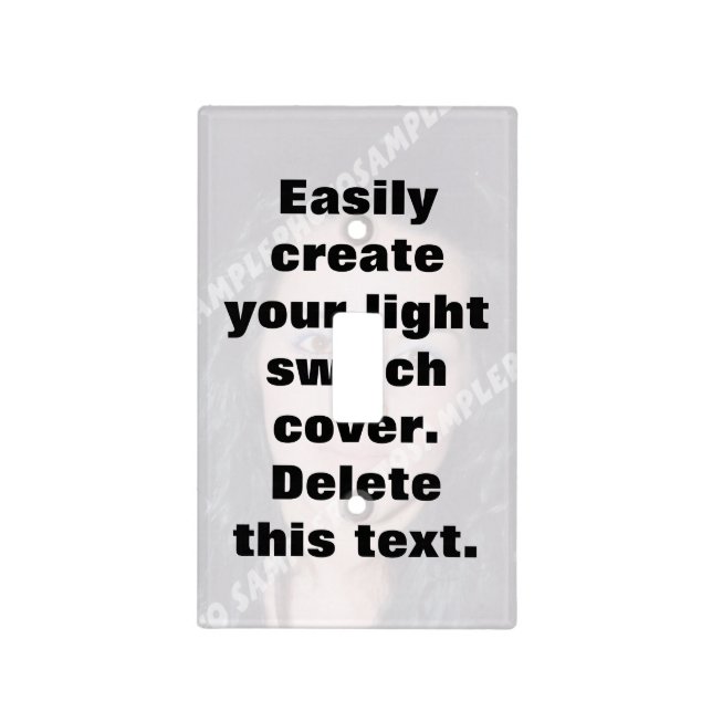 Easily create your own custom light switch cover (Front)