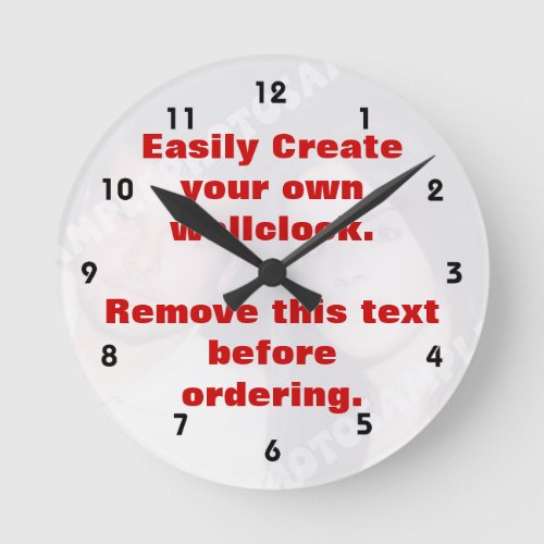 Easily create your own custom wall clock